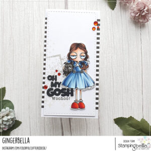 ODDBALL OZ DOROTHY & TOTO RUBBER STAMP SET (2 stamps included)