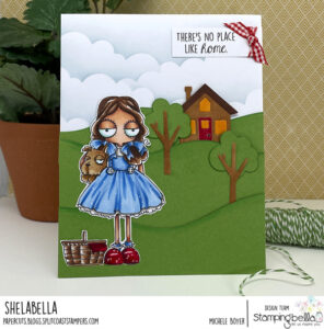 ODDBALL OZ DOROTHY & TOTO RUBBER STAMP SET (2 stamps included)