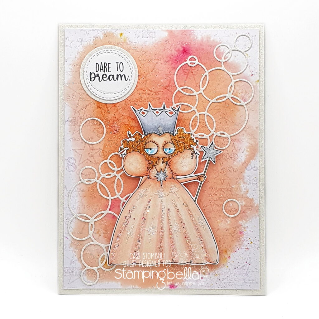 ODDBALL OZ GLINDA THE GOOD WITCH RUBBER STAMP