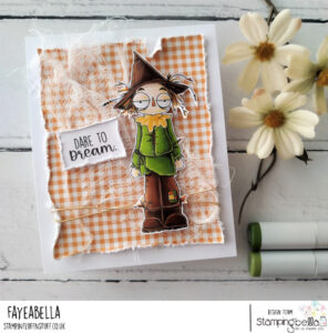 ODDBALL OZ SCARECROW RUBBER STAMP SET (2 stamps included)