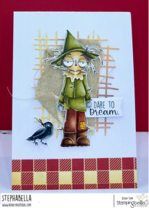 ODDBALL OZ SCARECROW RUBBER STAMP SET (2 stamps included)