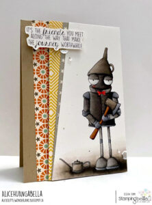 ODDBALL OZ TINMAN RUBBER STAMP SET (2 stamps included)