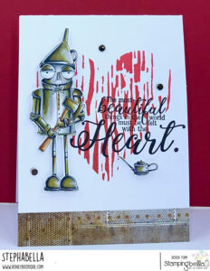 ODDBALL OZ TINMAN RUBBER STAMP SET (2 stamps included)