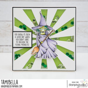 ODDBALL OZ WICKED WITCH RUBBER STAMP