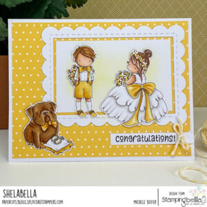 TINY TOWNIE WEDDING TRIO RUBBER STAMP SET (includes 3 stamps)