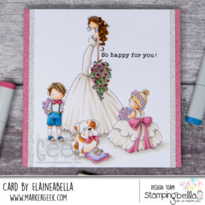 TINY TOWNIE WEDDING TRIO RUBBER STAMP SET (includes 3 stamps)