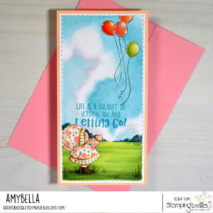 BUNDLE GIRL WITH BALLOONS SET (includes 3 rubber stamps)