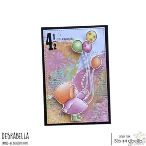 BUNDLE GIRL WITH BALLOONS SET (includes 3 rubber stamps)