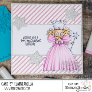 ODDBALL OZ GLINDA THE GOOD WITCH RUBBER STAMP