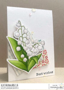 LILY OF THE VALLEY RUBBER STAMP