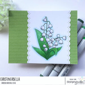 LILY OF THE VALLEY RUBBER STAMP