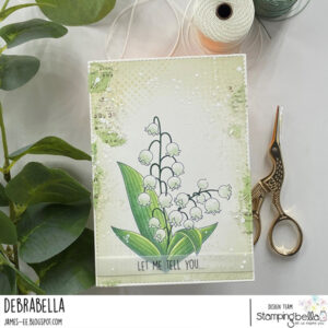 LILY OF THE VALLEY RUBBER STAMP