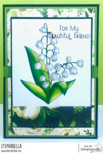 LILY OF THE VALLEY RUBBER STAMP