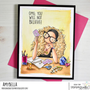  UPTOWN GIRL EMILY DA BELLA RUBBER STAMP (CHARITY FUNDRAISER)