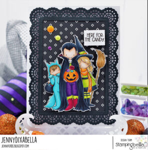 TINY TOWNIE TRICK OR TREATERS RUBBER STAMP