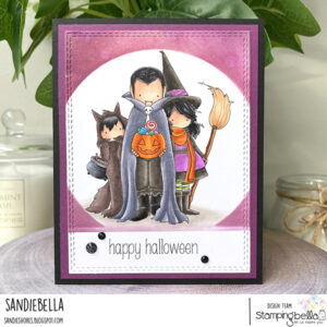 TINY TOWNIE TRICK OR TREATERS RUBBER STAMP