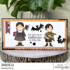 SPOOKY SENTIMENT SET (includes 7 rubber stamps)