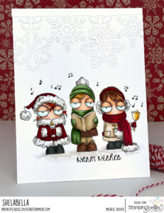 ODDBALL CAROLERS RUBBER STAMP