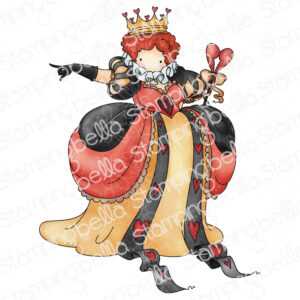 TINY TOWNIE WONDERLAND QUEEN OF HEARTS RUBBER STAMP