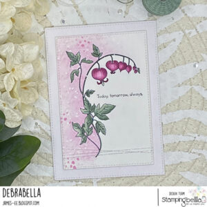 BLEEDING HEART SPRIG RUBBER STAMP