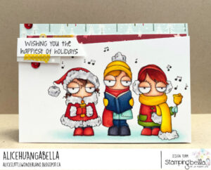 ODDBALL CAROLERS RUBBER STAMP