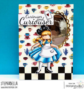 TINY TOWNIE WONDERLAND ALICE RUBBER STAMP