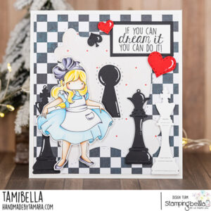 TINY TOWNIE WONDERLAND ALICE RUBBER STAMP