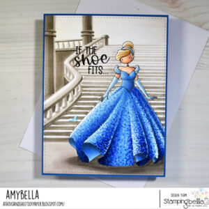 UPTOWN GIRL CINDERELLA RUBBER STAMP