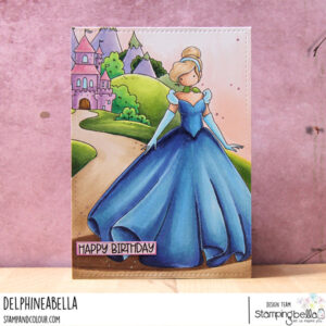 UPTOWN GIRL CINDERELLA RUBBER STAMP