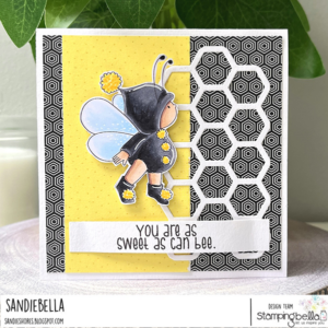 BUNDLE GIRL IS A BEE RUBBER STAMP