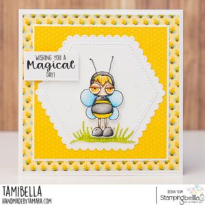 MINI ODDBALL BEE KID RUBBER STAMP