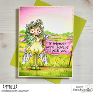 ODDBALL SPRING FAIRY RUBBER STAMP