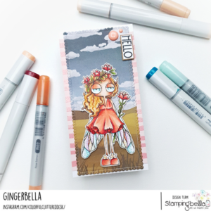 ODDBALL SPRING FAIRY RUBBER STAMP