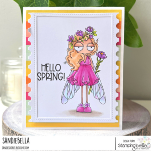 ODDBALL SPRING FAIRY RUBBER STAMP