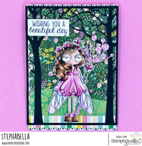 ODDBALL SPRING FAIRY RUBBER STAMP