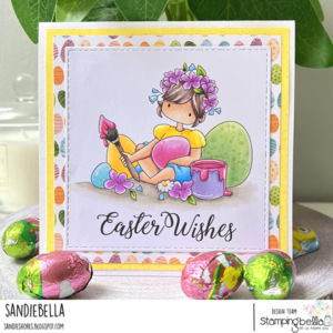 TINY TOWNIE BETHANY PAINTS EASTER EGGS RUBBER STAMP