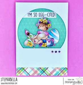 TINY TOWNIE BETHANY PAINTS EASTER EGGS RUBBER STAMP