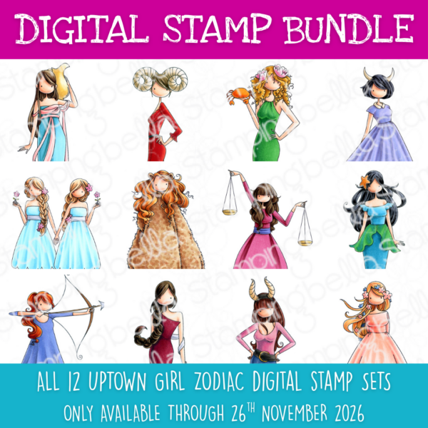 UPTOWN GIRL ZODIAC DIGITAL STAMP BUNDLE - LIMITED TIME ONLY